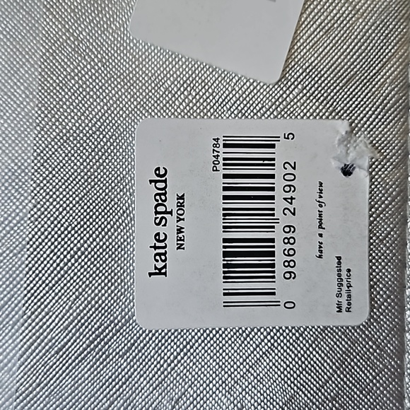 TRADED NIP Kate Spade Silver Wristlet - Picture 3 of 10